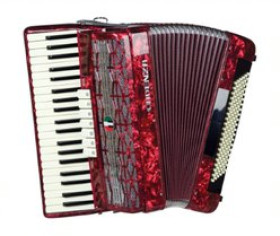 acordeon cadenza cd120/41 rd (vermelho)