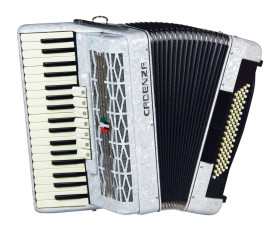 acordeon cadenza cd80/37 wh (branco)