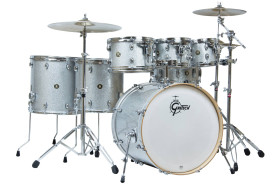 bateria gretsch cm1e826p ss + grg3pack