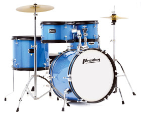 bateria premium dx45j bl azul junior