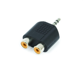 adaptador 2 rca femea x 1 p2 stereo sap016 2 unid