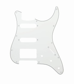 escudo p/ guitarra strato pkg hss branco (1 duplo 2 single)
