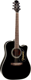 violao takamine ef341sc bk & ct4bii c/ semi-case