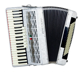 acordeon cadenza cd120/41 wh (branco)