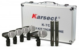 microfone karsect k7c p/ bateria 7pcs