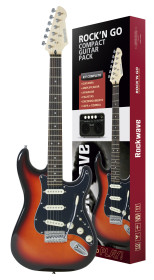 kit guitarra rockwave rgk50 sb