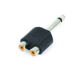 adaptador 2 rca x 1 p10 mono sap031 2 unid