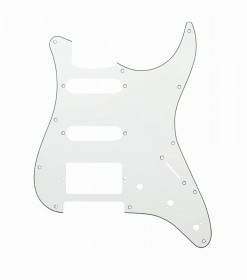 escudo p/ guitarra strato pkg hss branco (1 duplo 2 single)